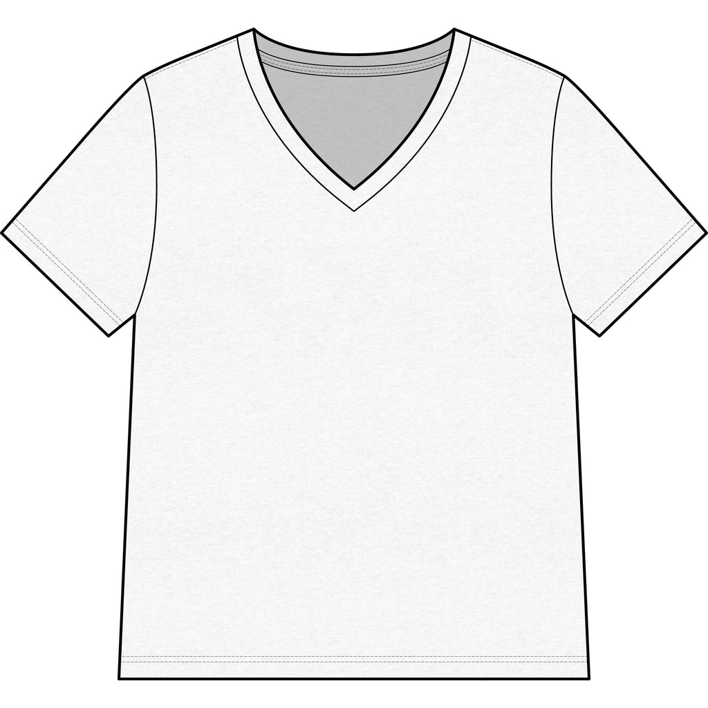 Overlander V-Neck Tee — 'Wells Gray Overlander Rentals' Adventure Badge