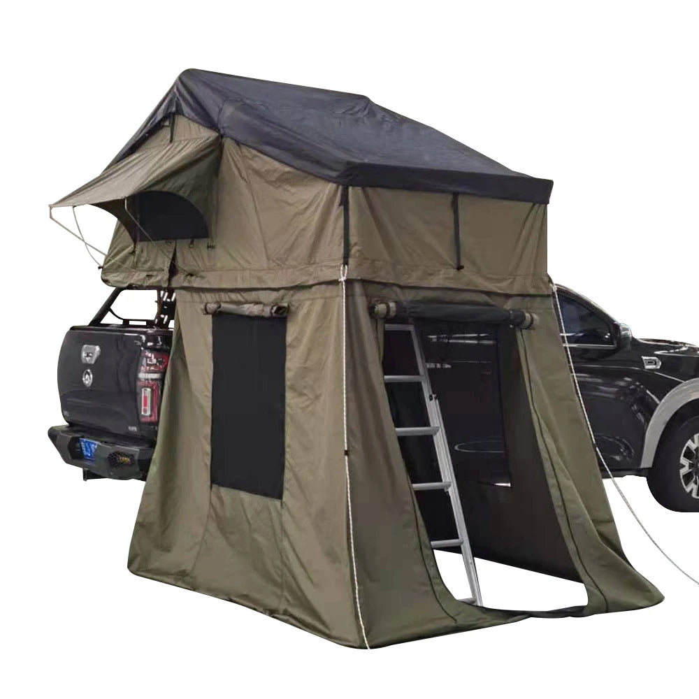 Waterproof Sunshade Folding Roof Top Tent with Awning Annex Room